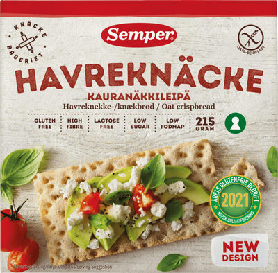 Semper Havreknekkebrød Glutenfri 215g