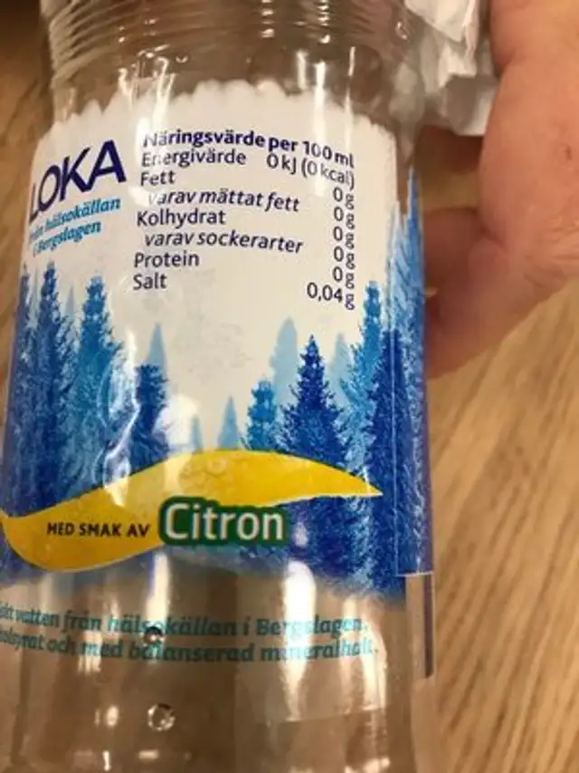 LOKA CITRON ingredients label