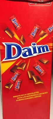 Daim mini chocolate pieces milk with caramel