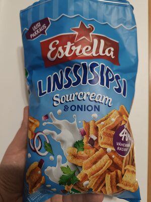 Lentil chips sourcream & onion