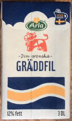 Arla Ko Gräddfil 12% 3 dl front packaging