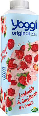 Yoggi Original 2% Jordgubb & Smultron (Yoggi Original 2% Strawberries & Wild strawberries/ European strawberries)