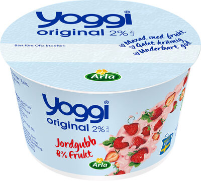 Yoggi original 2% jordgubb