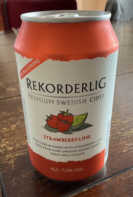 Premium Swedish Cider strawberry-lime