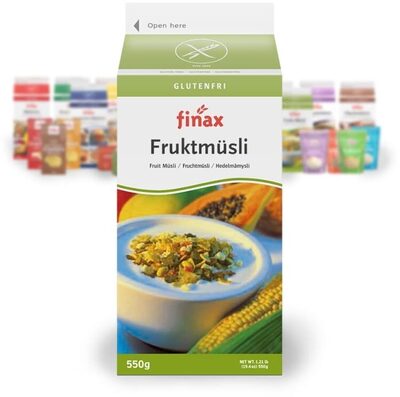 Fruktmusli glutenfri 550g Finax
