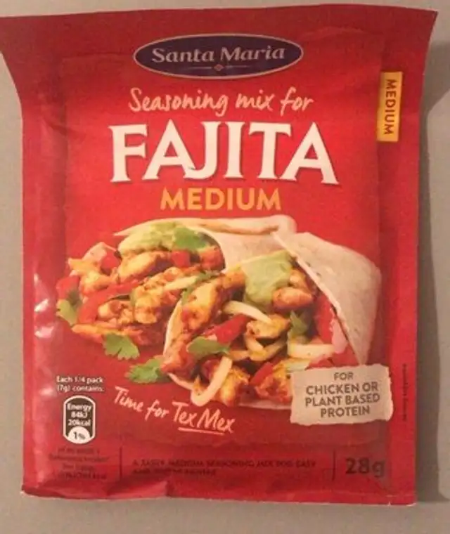 Fajita medium front packaging