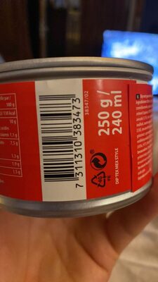 Dip Tex Mex ingredients label