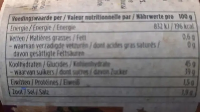 American BBQ Sauce - Smokey Hickory nutrition facts table