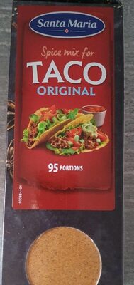 Spice mix taco front packaging