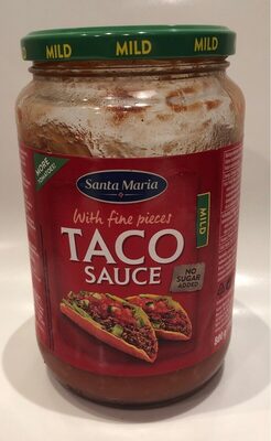 Taco sauce front packaging