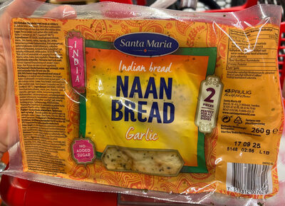 Indian bread NAAN BREAD Garlic