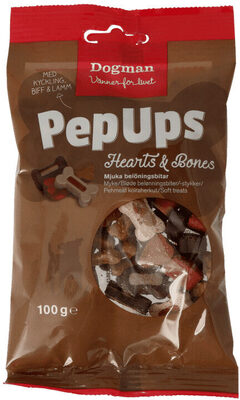 Pep Ups Hearts Bones mix 100g