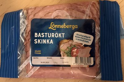 Basturökt skinka front packaging