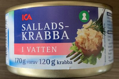 salladskrabba i vatten