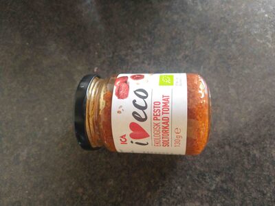 Ekologisk Pesto Soltorkad Tomat front packaging