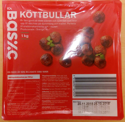 ICA Basic Köttbullar
