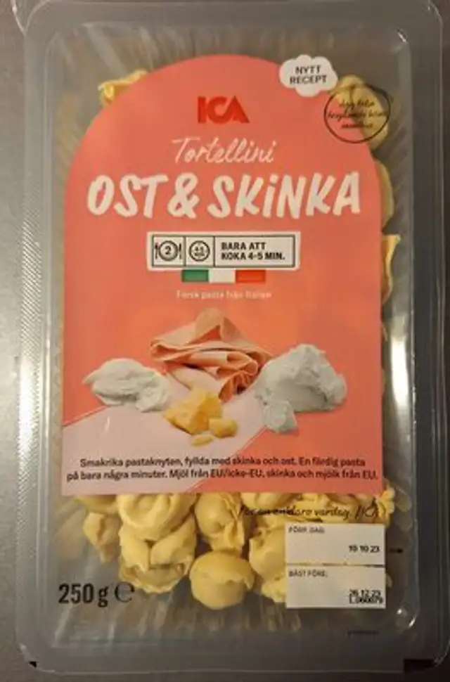 Tortellini Ost och skinka front packaging
