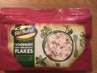 Yogurt with breakfast flakes
