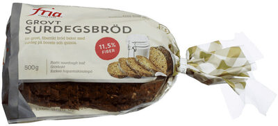 Fria Grovt Surdeigsbrød Glutenfri 500g front packaging