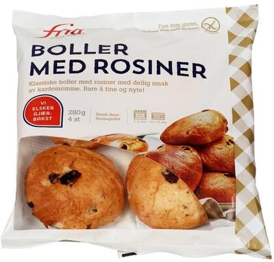 Boller med rosiner 280 g