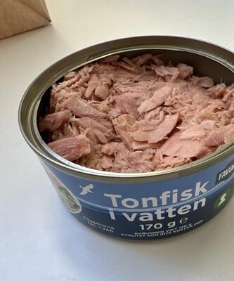 Tonfisk i vatten front packaging