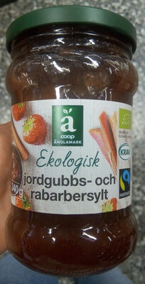 Jordgubbs- och rabarbersylt