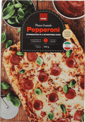 Coop Pizza Pepperoni 555g