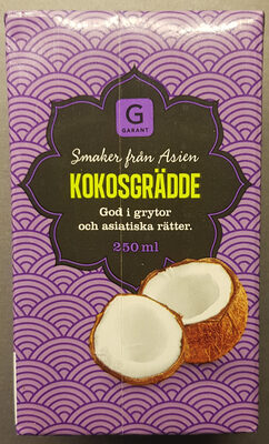 Kokosgrädde front packaging