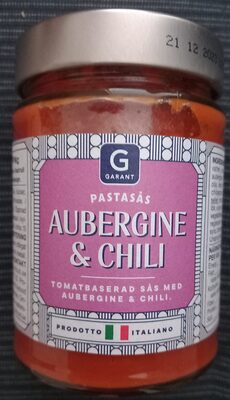 Pastasås Aubergene & Chili