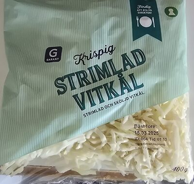Strimlad Vitkål