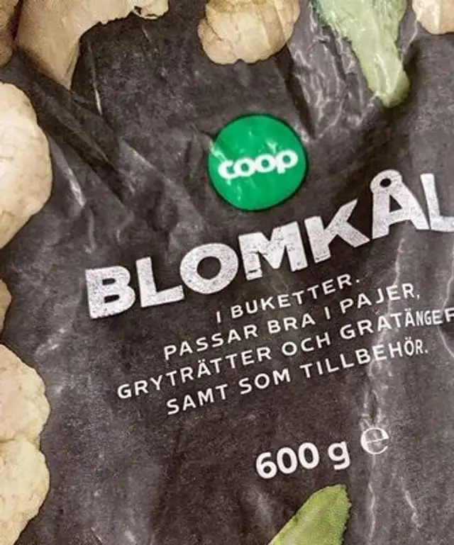 Blomkål front packaging