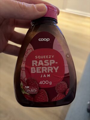 Squeezy raspberry jam