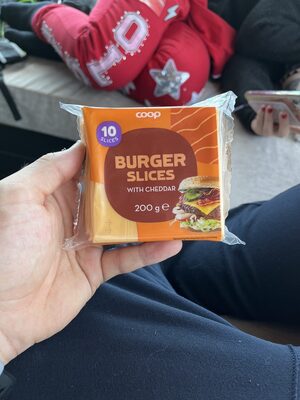 Burger Slices With Cheddar