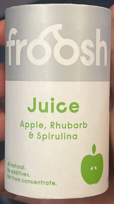 Eple, rabarbra og spirulina juice