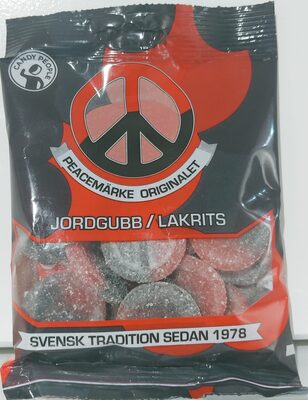 Jordgubb/Lakrits front packaging