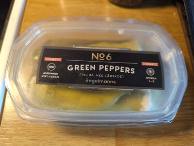 Green Peppers Fyllda Med Färskost