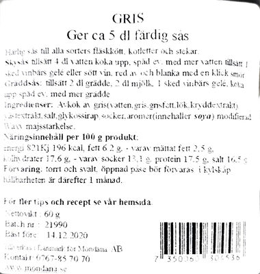 Gris sås