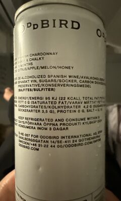 Blanc de blancs nutrition facts table