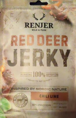 Red Deer Jerky (Chili & Lime) front packaging