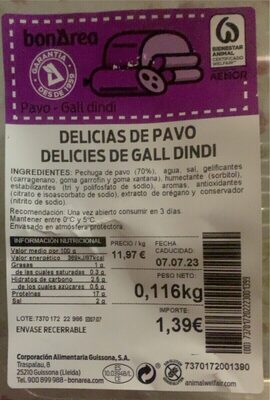Delicias de pavo