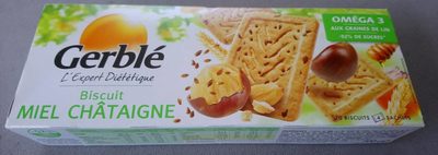 Biscuit miel châtaigne front packaging