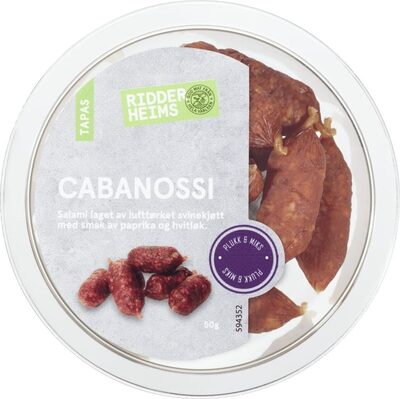 Cabanossi Paprika&Hvitløk 50g Ridderheims