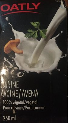 Crème Cuisine à L'avoine, Oatly Cuisine, 25cl