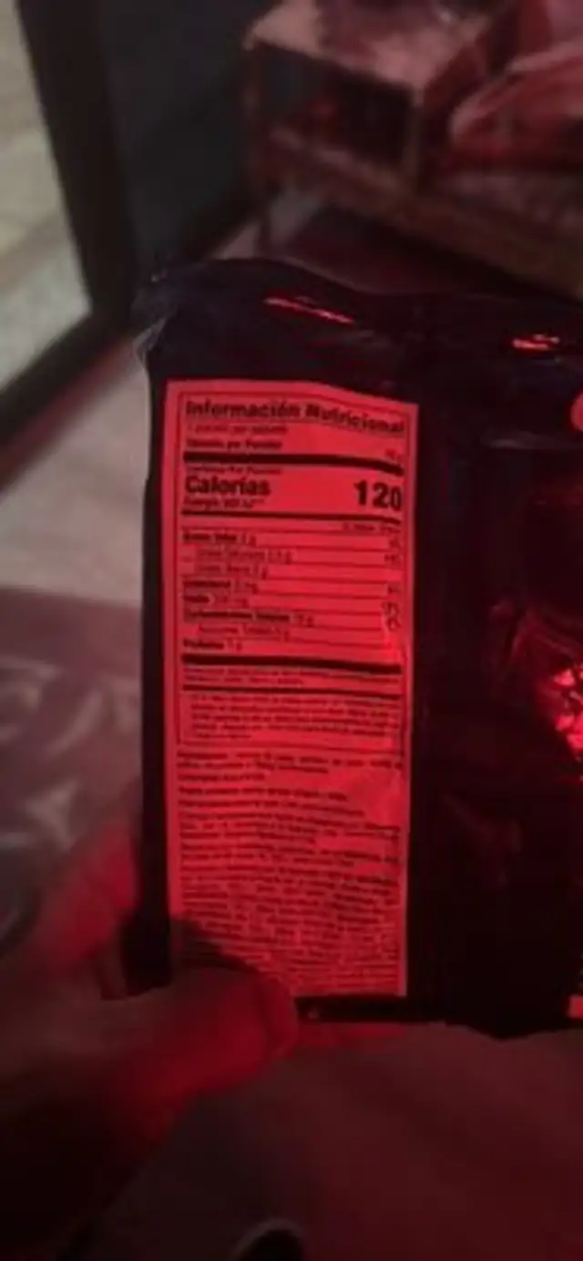Chips de papa ORIGINAL nutrition facts table