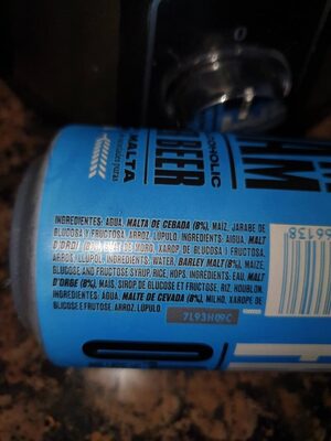 Free Damm ingredients label