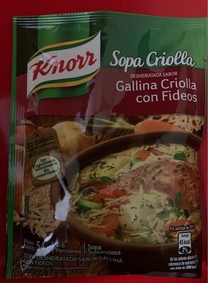 Sopa Gallina Criolla Knorr