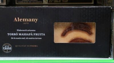 Torró massapà fruita