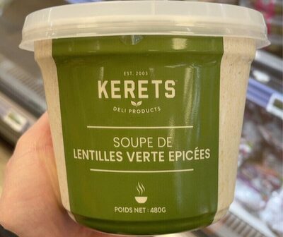 Soupe de lentilles verte épicées