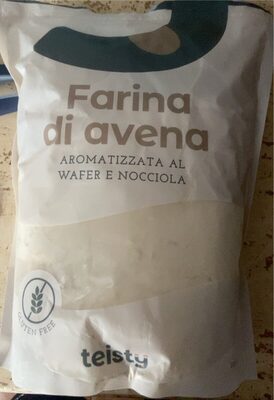 Farina d'avena aromatizzata front packaging