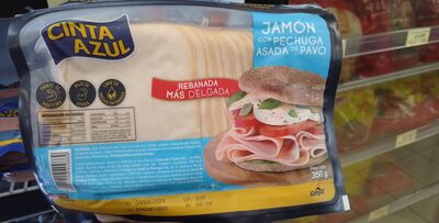 Jamón con pechuga asada de pavo